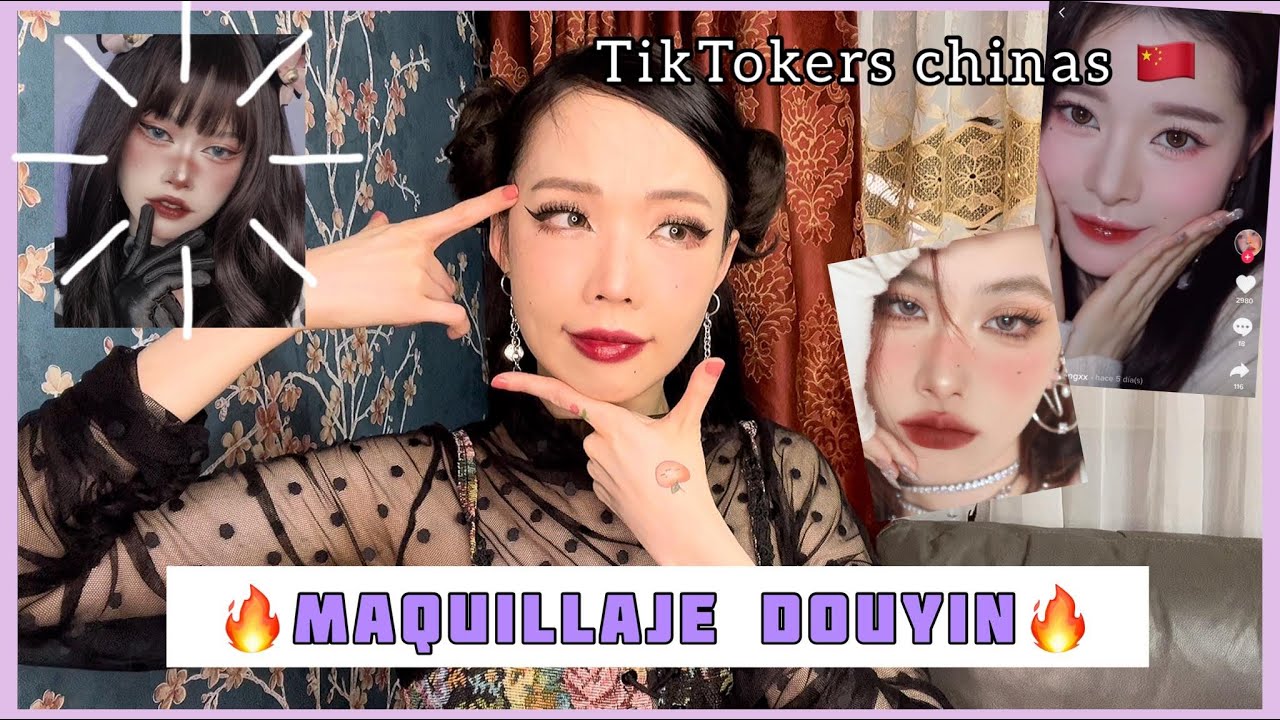 🔥Maquillaje “DOUYIN” O de Tictokers Chinas 🇨🇳 paso a paso / Angachinita 🔥