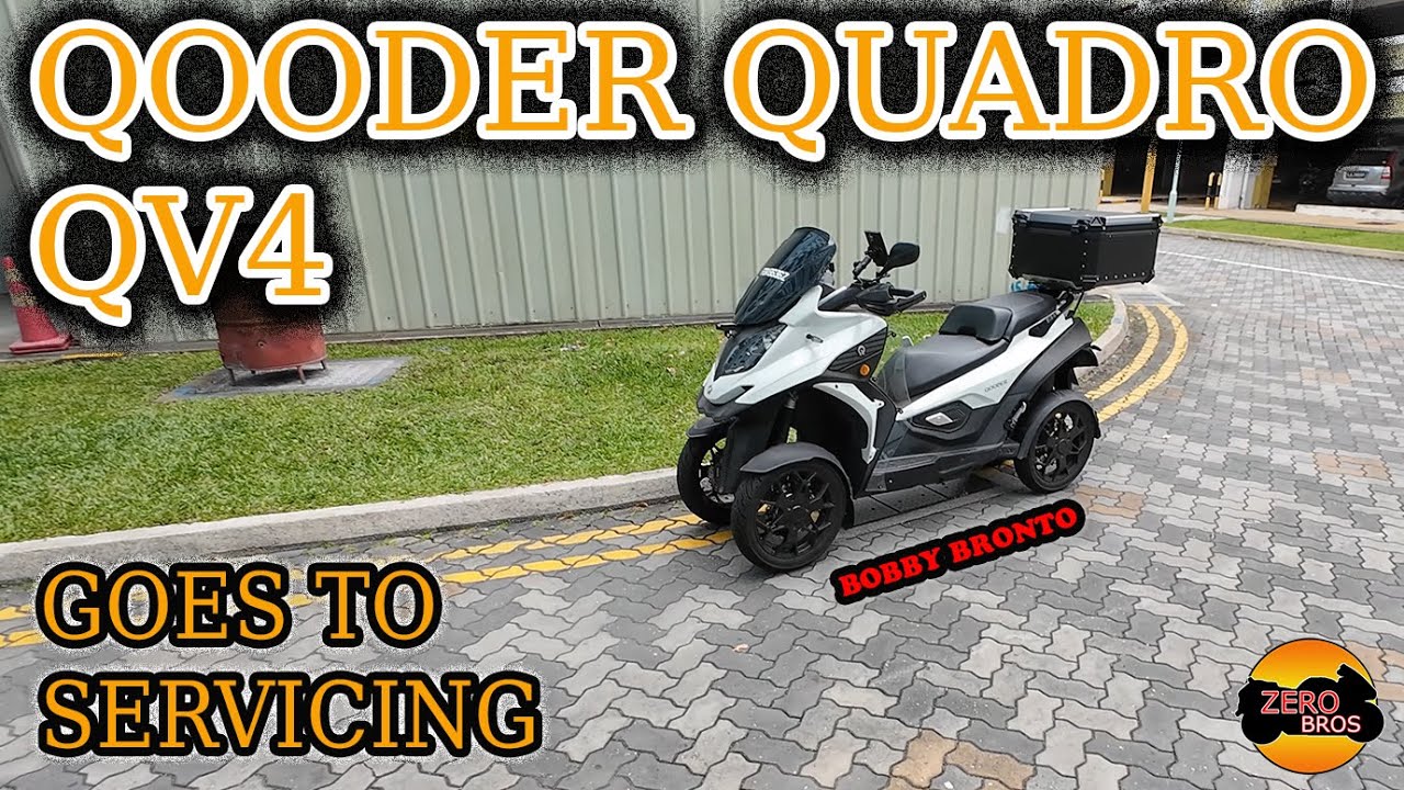 Qooder Quadro QV4 Goes To Servicing - Motovlog