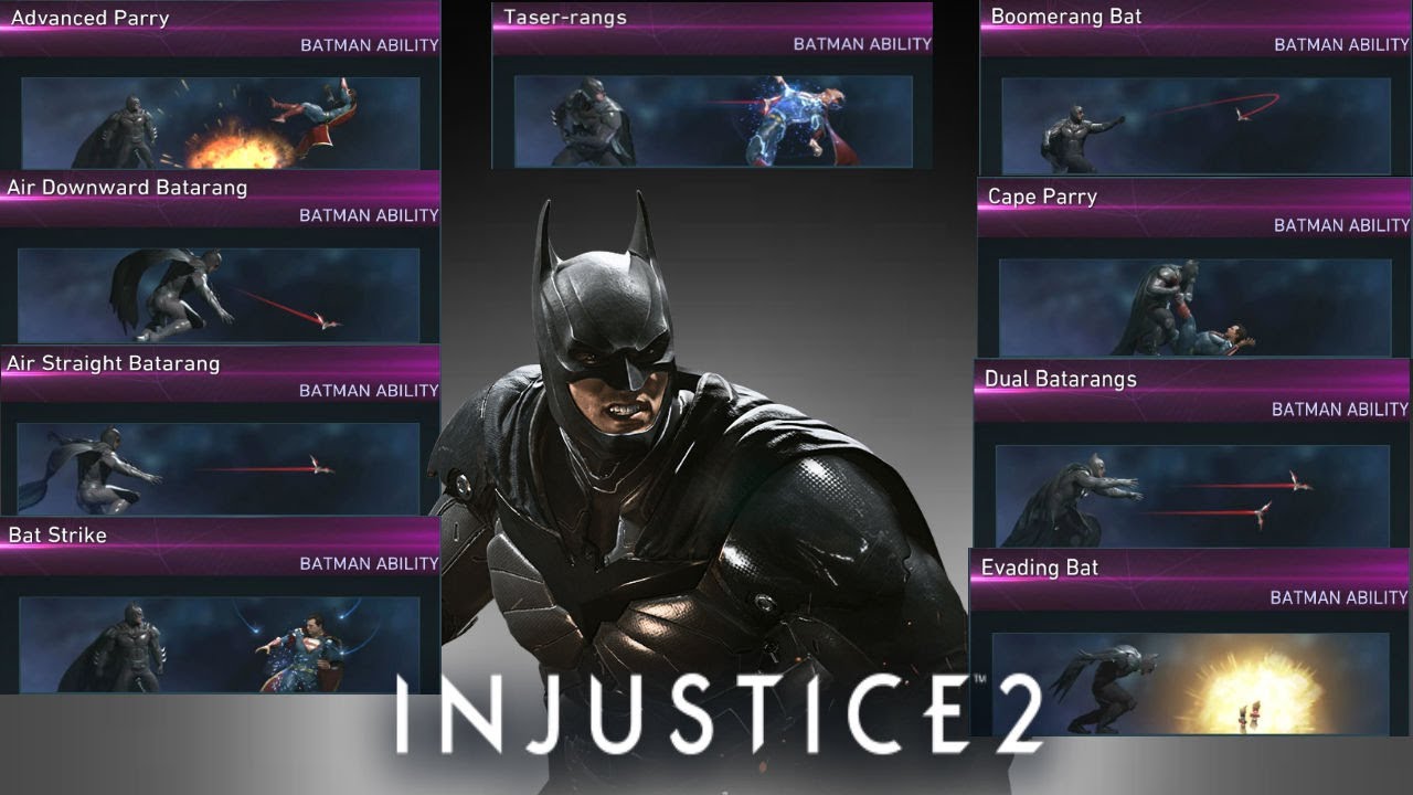 Injustice 2: Batman - All Unlockable Abilities