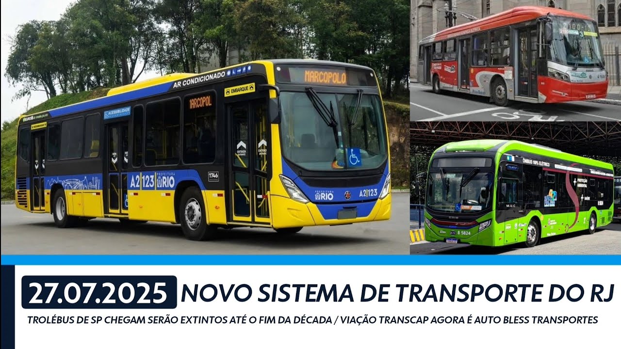 NOVIDADE: Rio de Janeiro terá novo sistema de transporte - Fim dos Trólebus em SP - AutoBless