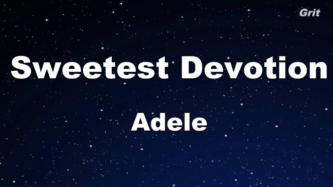 Sweetest Devotion Adele - Karaoke 【With Guide Melody】