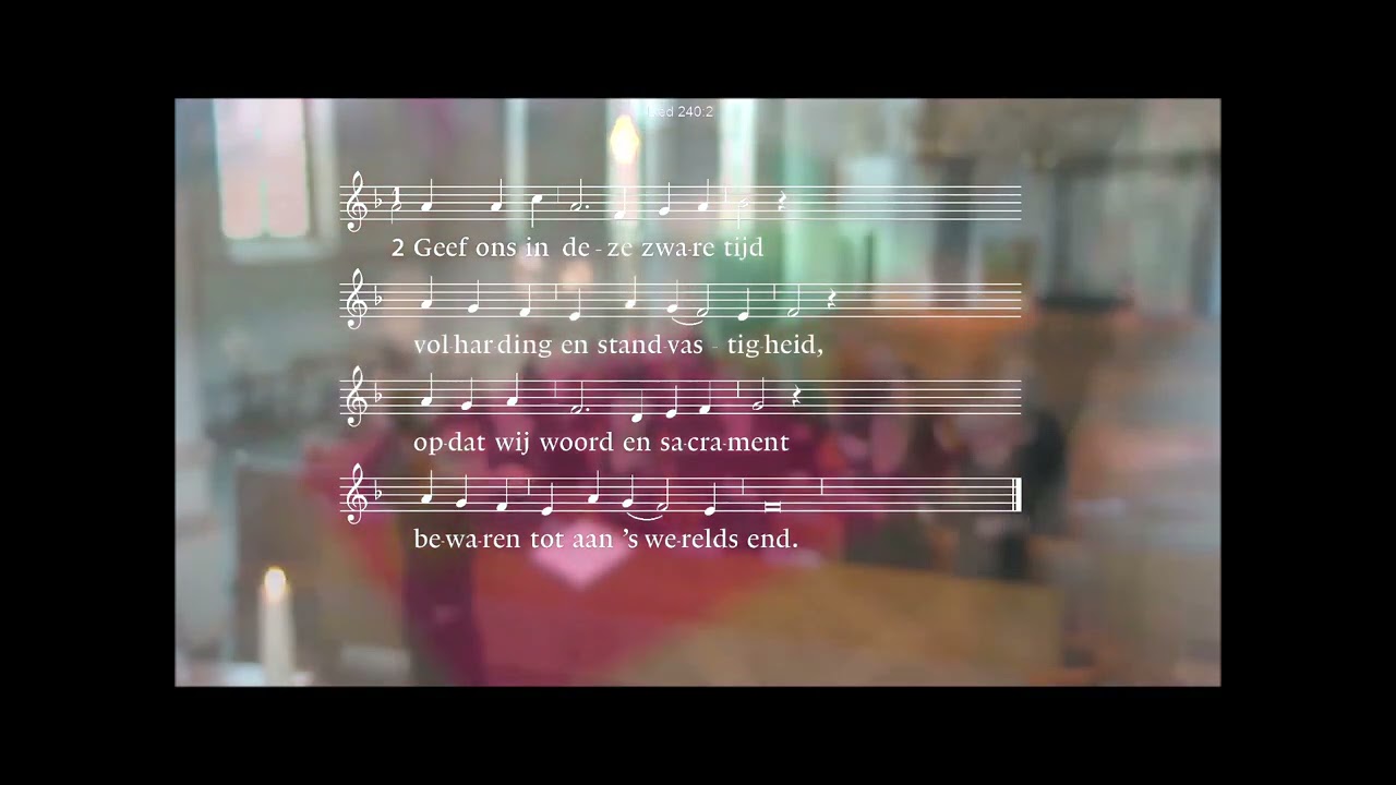 Lied 240 'Blijf bij ons, Jezus, onze Heer'
