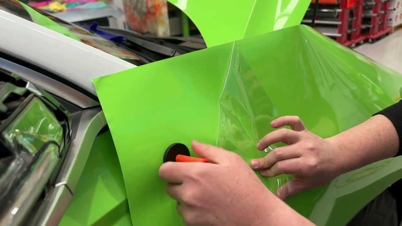Turning Heads: Gloss Electric Lime Car Wrap with Arlon Premium Colour Change