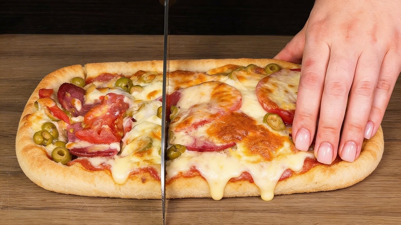 Nur eine Scheibe Brot! Besser als Pizza! Unglaublich lecker und schnell zubereitet