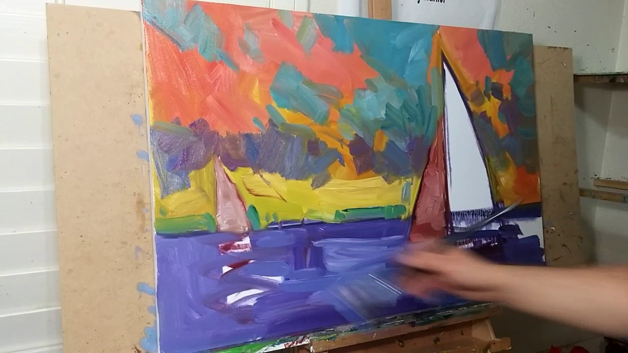 How to Paint A Seascape - Oil Painting Demo! Impressionist Oil Painting By Artist JOSE TRUJILLO