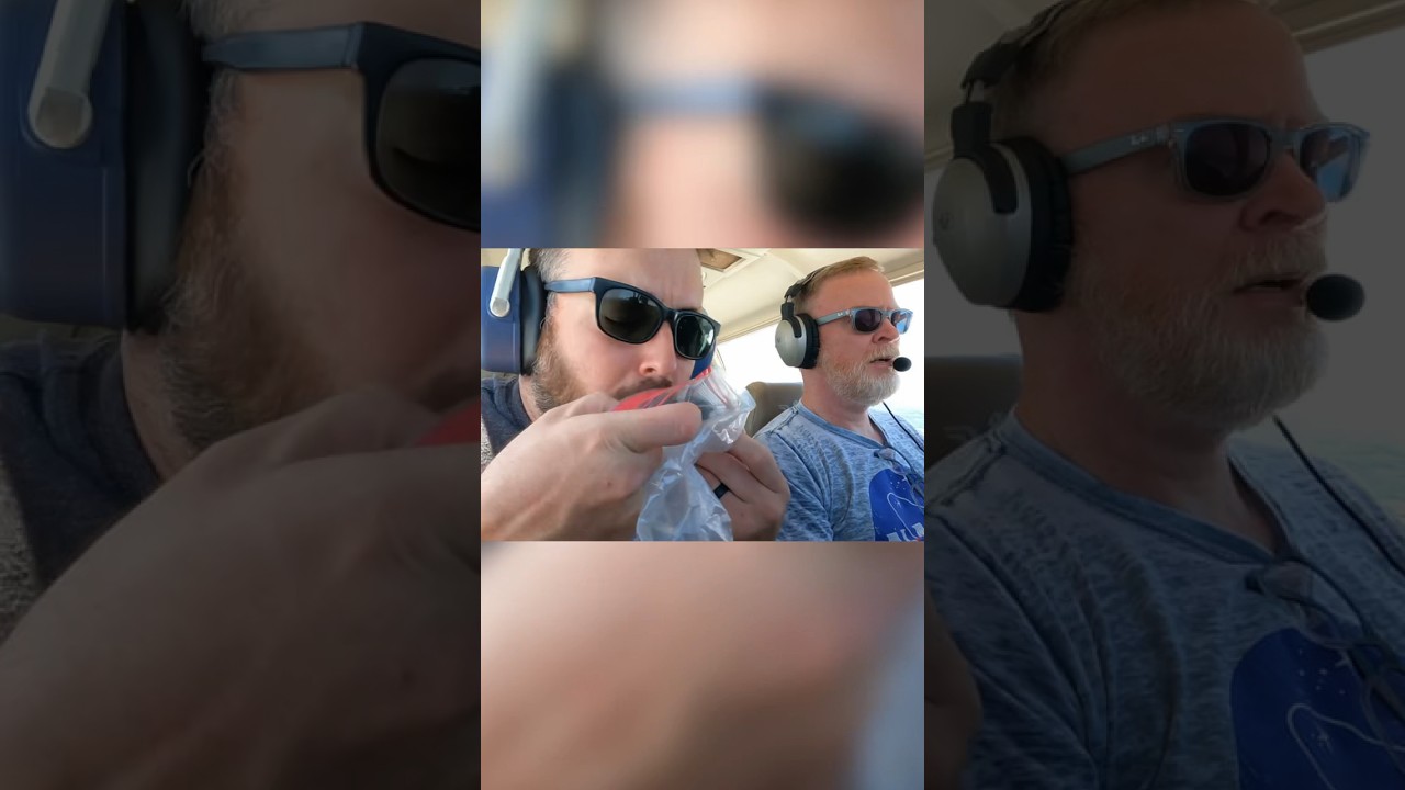 Passenger throws up on plane. #PilotEatsFood #FlyWithMe #flying #pilot #airplane #mooney #comedy