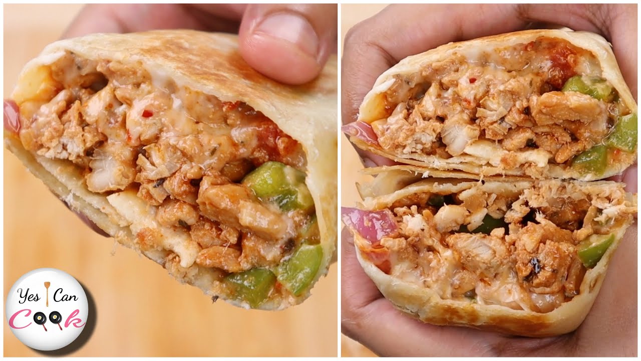 Chicken Cheese Wrap by (YES I CAN COOK)