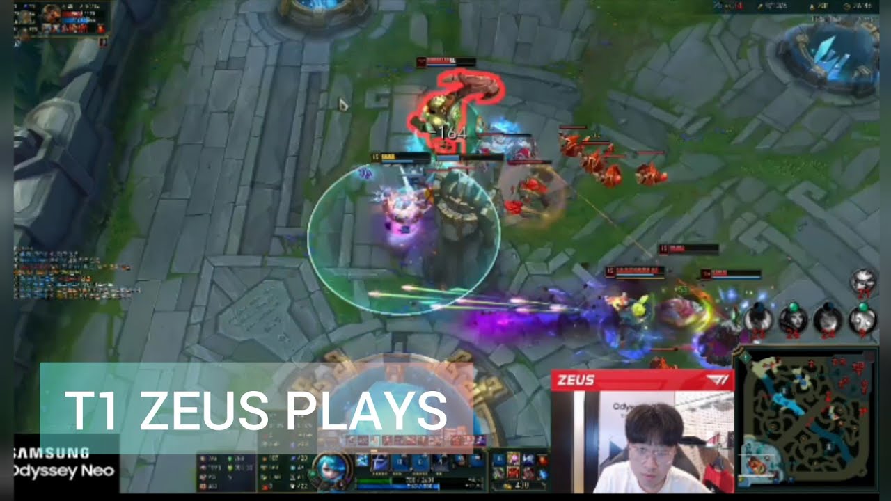 T1 Zeus- Gwen 1 vs. 4 Nexus Plays