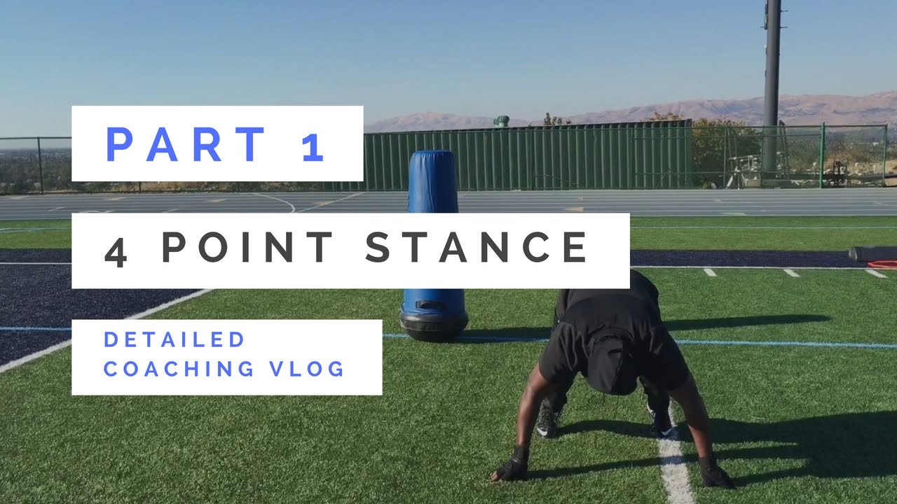 4 POINT STANCE - PART 1 - Defensive Line Fundamentals and Techniques