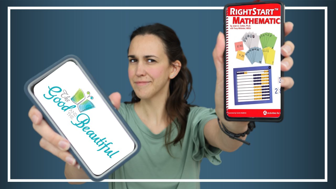 A Tale of Two Curriculums: The Good and The Beautiful vs RightStart Kindergarten edition