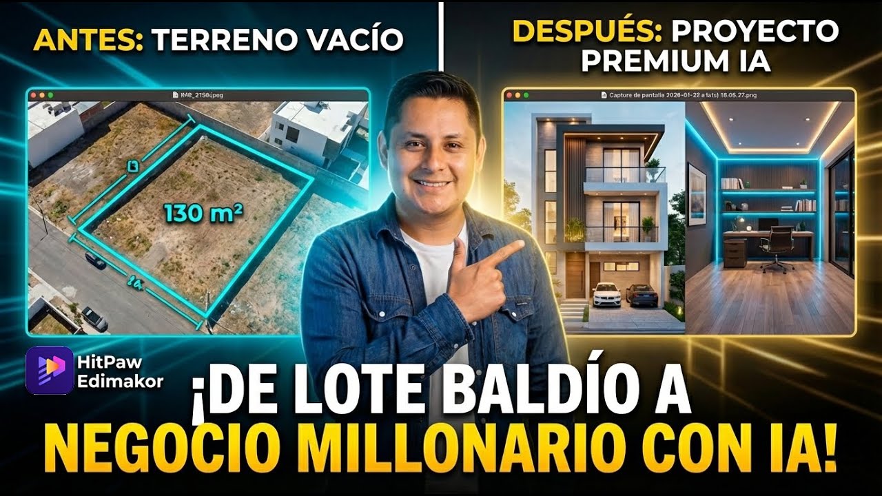 Cómo Vender Proyectos Inmobiliarios con IA usando HitPaw Edimakor 🏗️