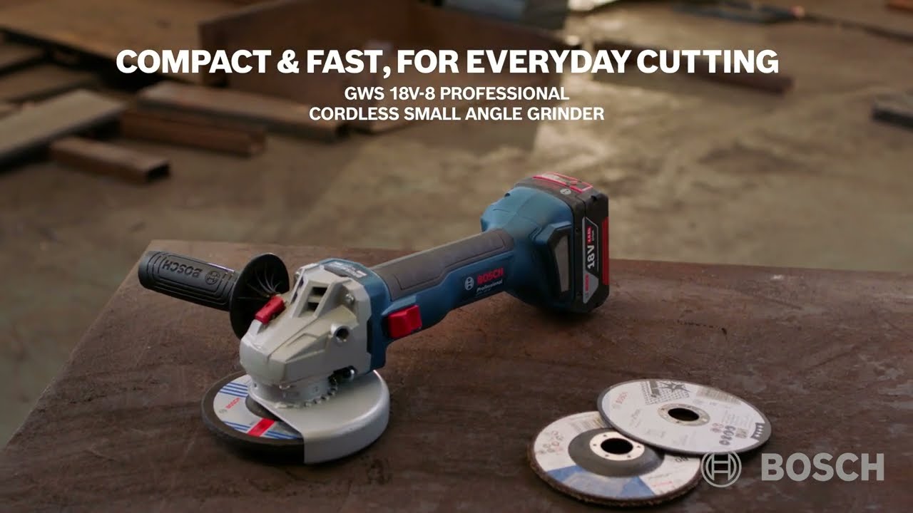 Bosch GWS 18V-8 Professional | Cordless Small Angle Grinder - New Launch