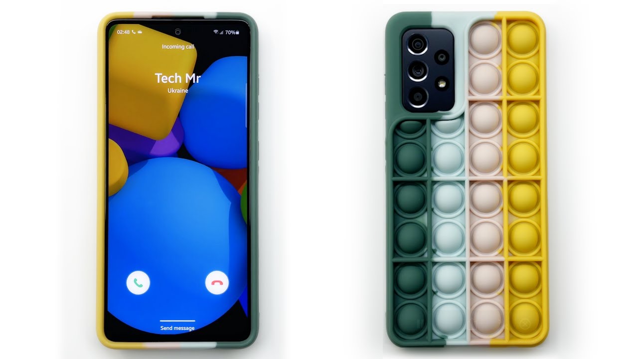 Samsung Galaxy A52 Incoming Call in POP IT Cover Case