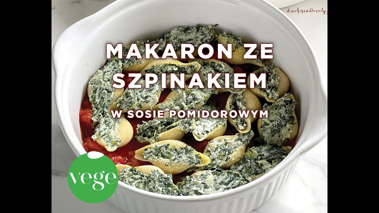 Muszle ze Szpinakiem w Sosie Pomidorowym - pyszny wegetariański obiad