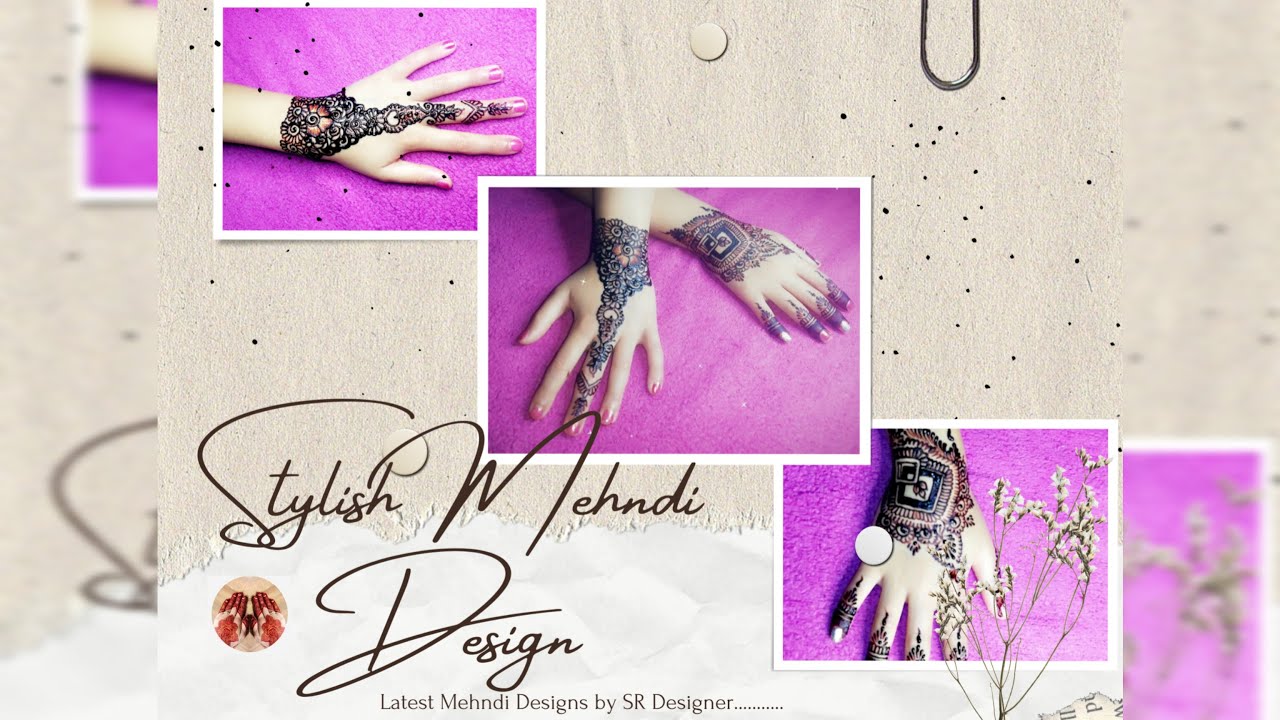 Latest Stylish Backhand Mehndi designs| Simple Easy Mehandi ka design| SR Designer