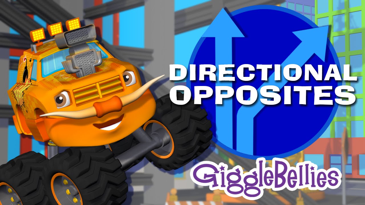 Monster Trucks Learn Opposites | GiggleBellies