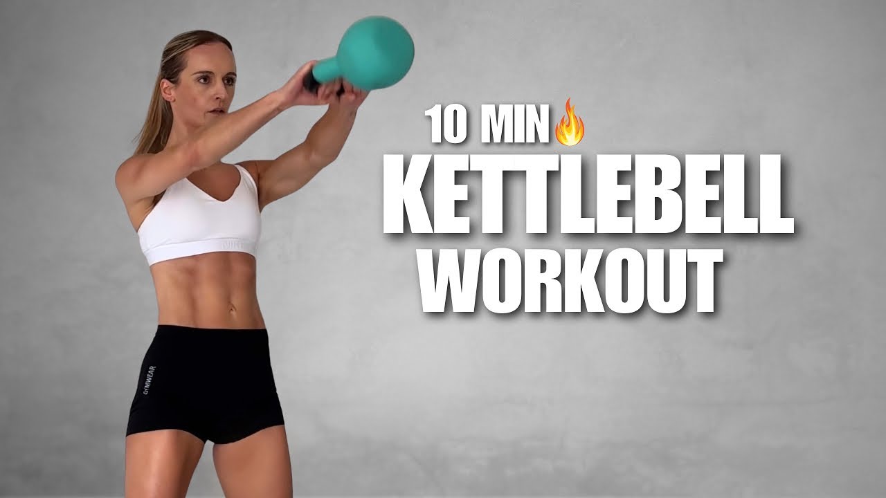 10 Min Athletic Kettlebell Workout | Arms & Abs Sculpt