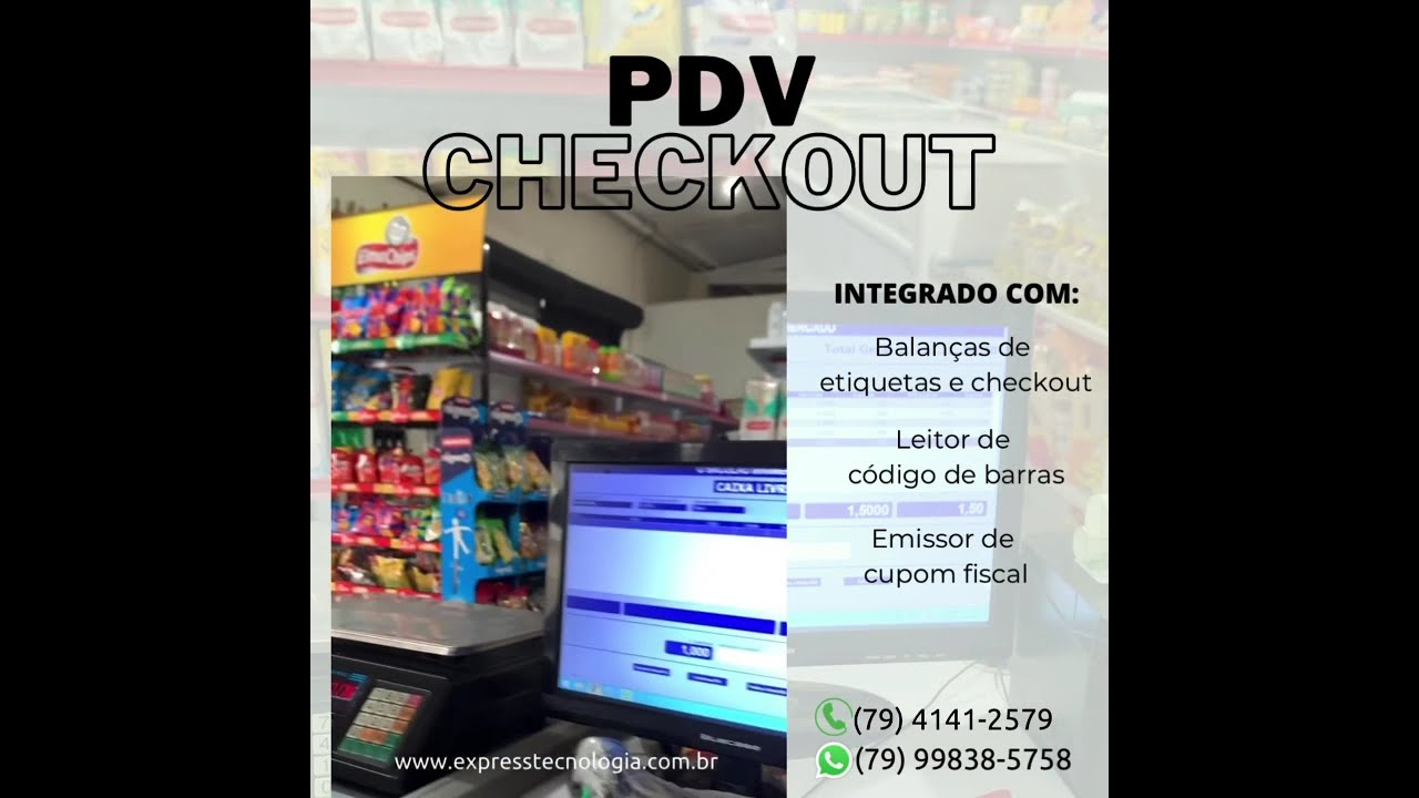 Sistema para Mercearia e Frutaria com PDV, Balan&ccedil;a e Leitor de C&oacute;digo de Barras