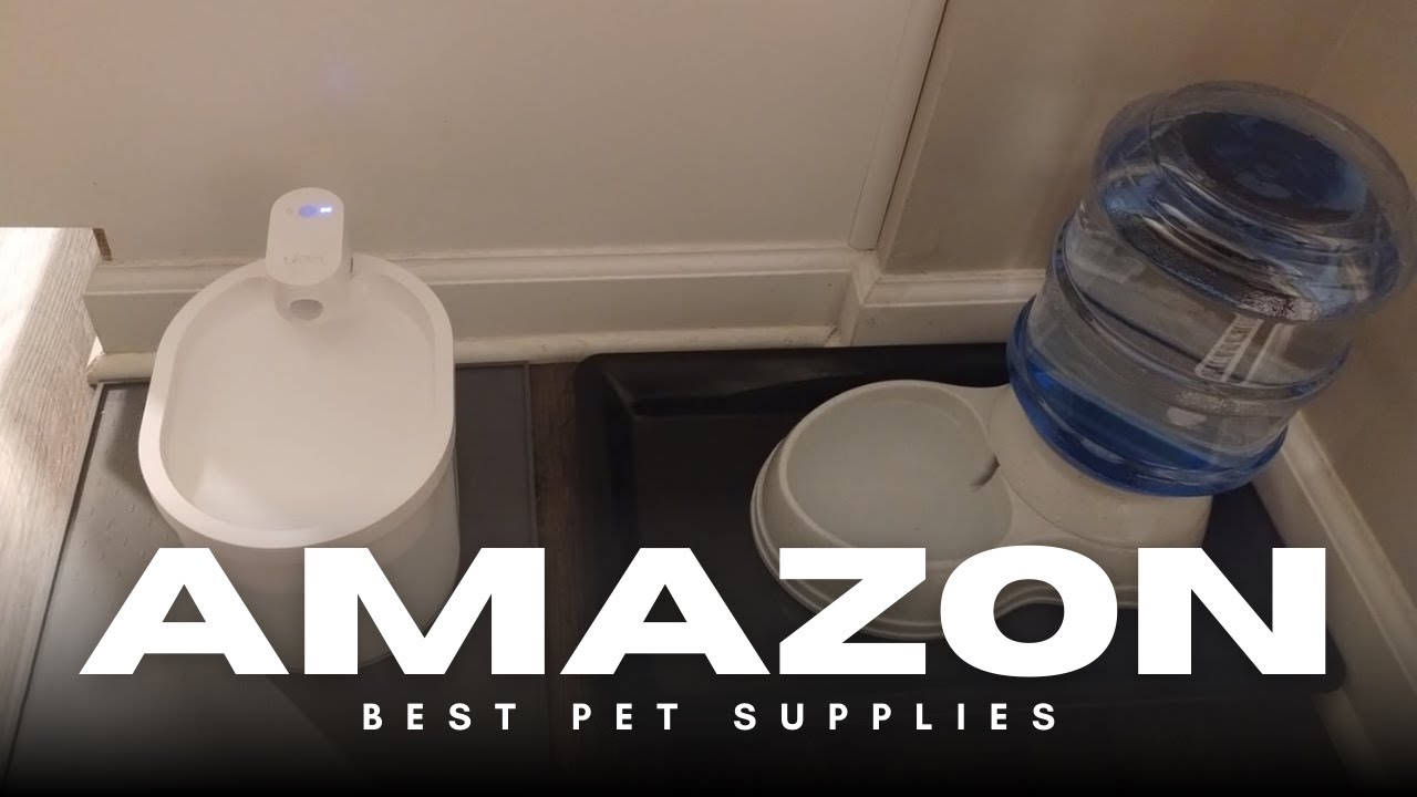 💧 Amazon Basics Gravity Pet Water Dispenser – Easy Hydration for Cats & Dogs!