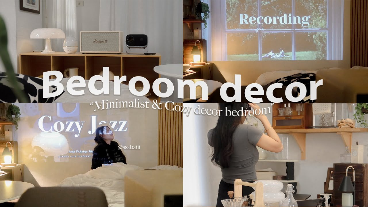 Bedroom decor 2024 อัพเดทจัดห้องนอนใหม่ + เห่อโปรเจคเตอร์ 📽️🎞️✨ FUNFOOX VENO MY Series I Sabai