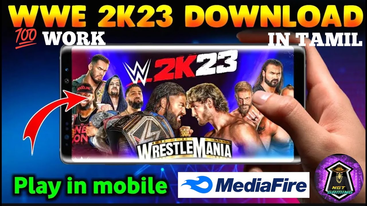 HOW TO DOWNLOAD WWE GAME IN PPSSPP APP MOBILE IN TAMIL ONLY 600 MB