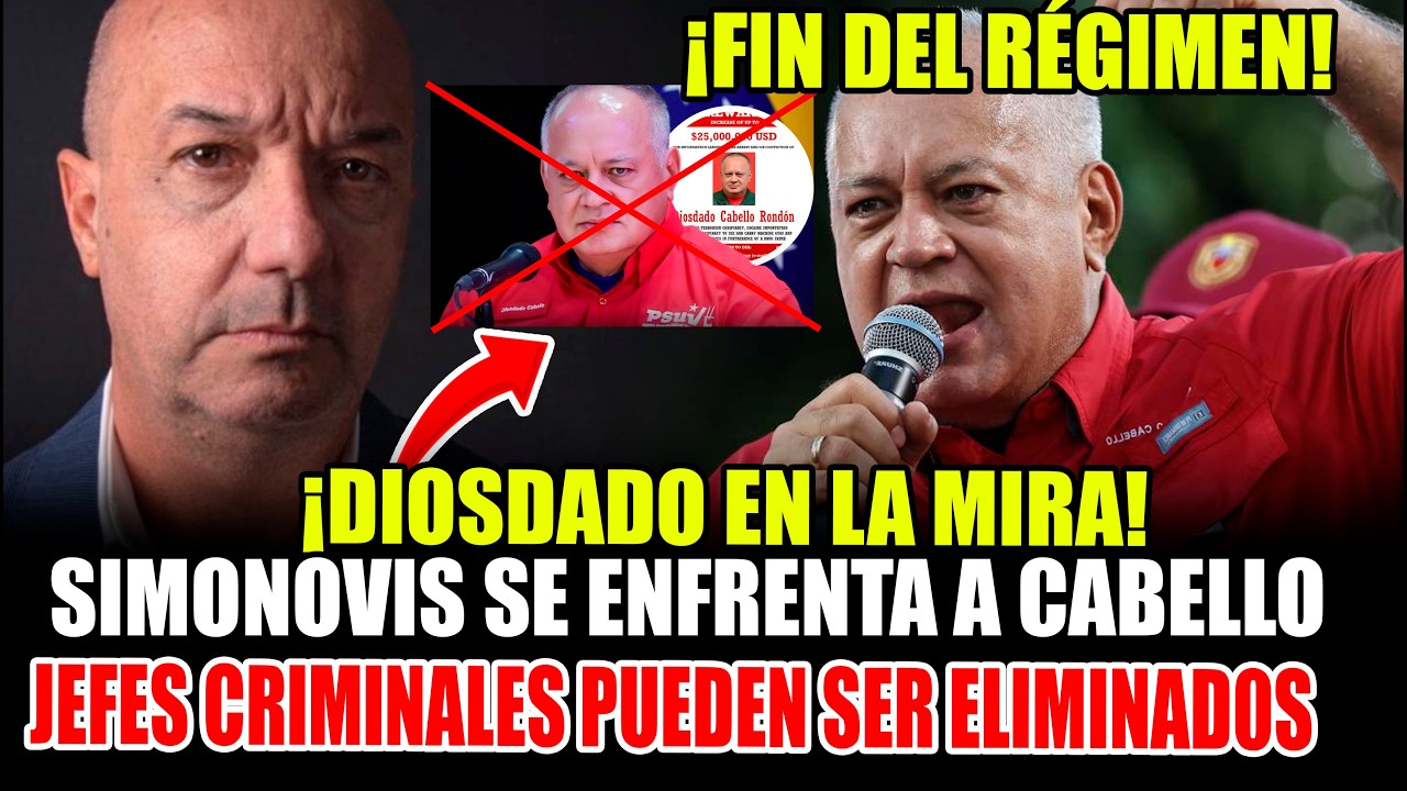 IVAN SIMONOVIS JEFES CRlMlNALES PUEDEN SER ELIMINAD0S DIOSDADO CABELLO EN LA MIRA