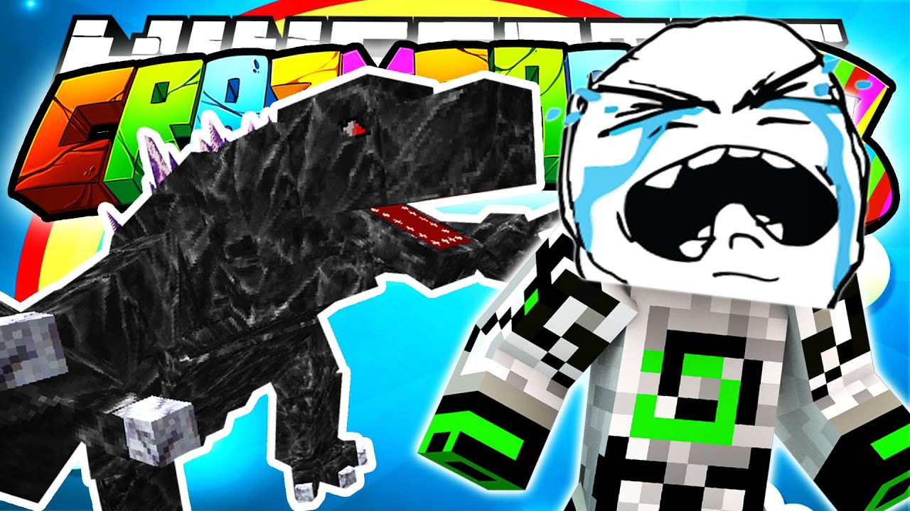 Minecraft Crazy Craft 3.0: Mobzilla Prank! (Orespawn Mod)! #86