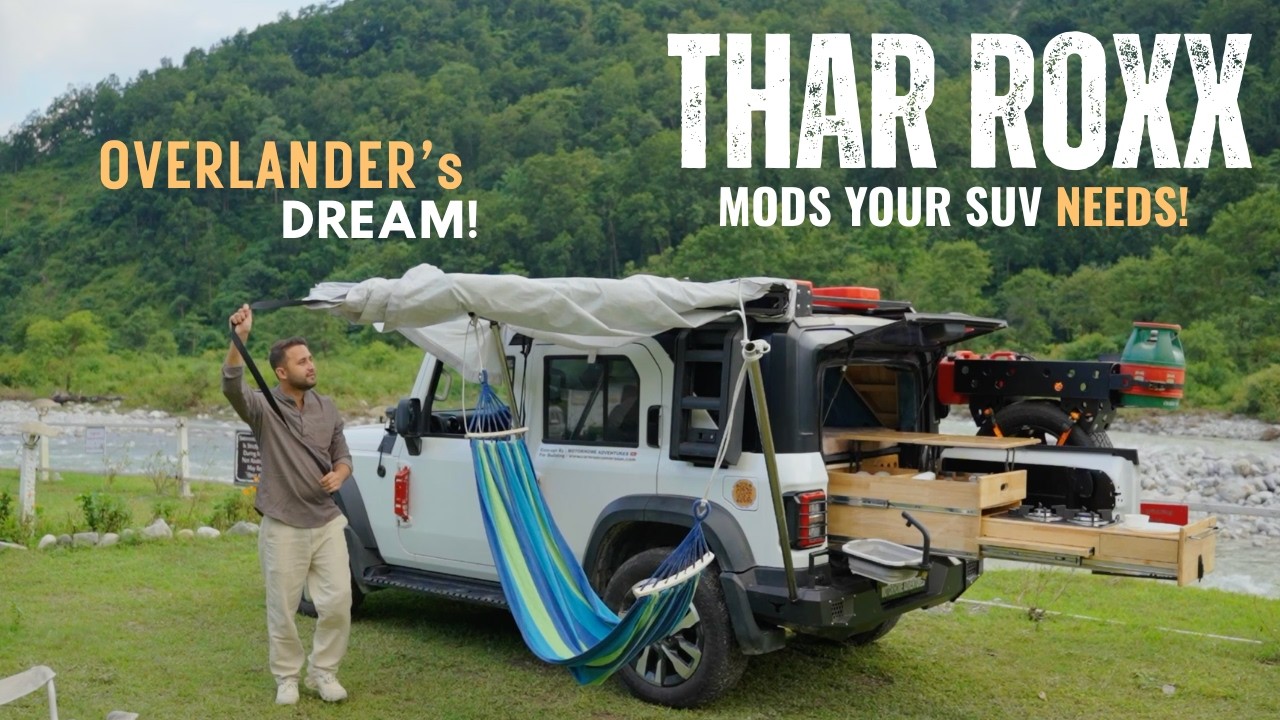 БЕЗУМНЫЙ Mahindra Thar Roxx Overland Camper — полная демонстрация модификаций | Приключения на ав...