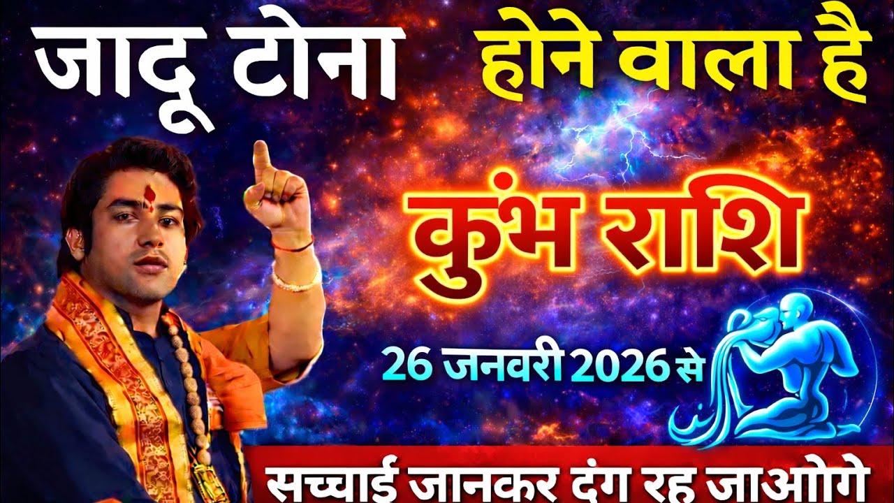 🔥 कुंभ राशि में जादू टोना होने वाला है | 26 जनवरी 2026 से बड़ा संकट | Aquarius राशिफल।।#KumbhRashi