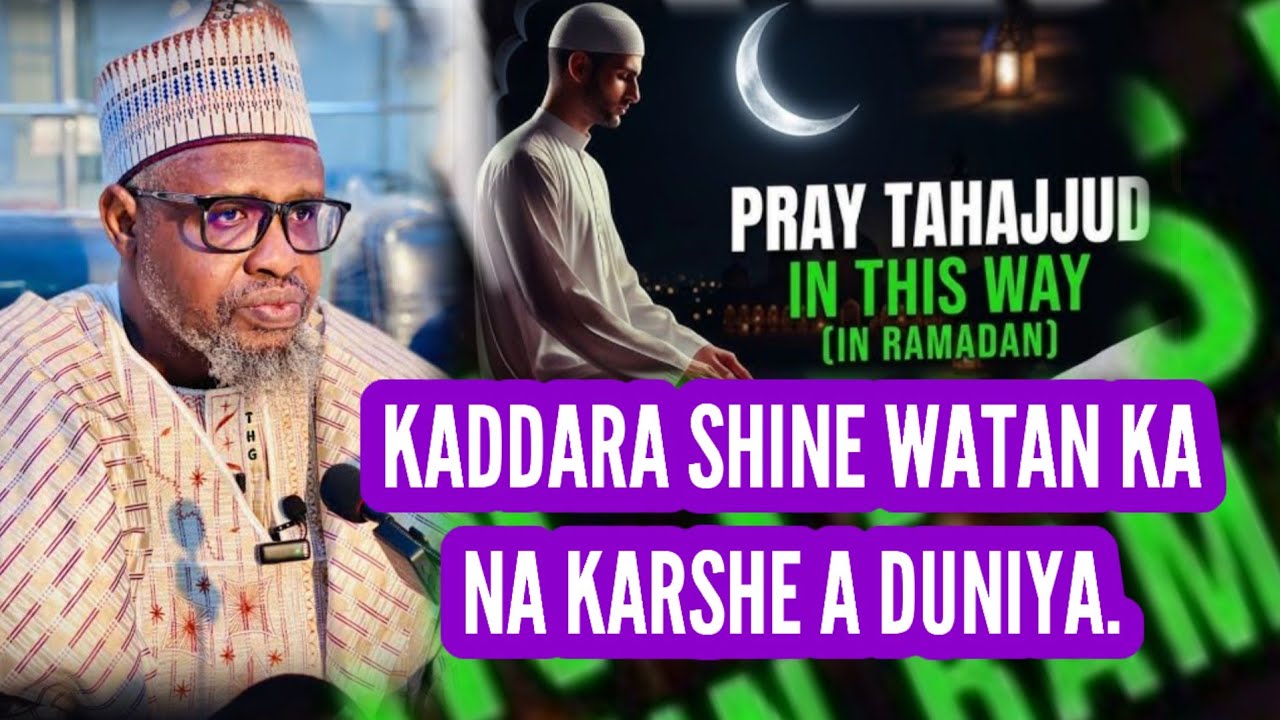 Tanadi kafin mutuwa a goman karshen ramadana, Nasiha mai ratsa zuciya. 