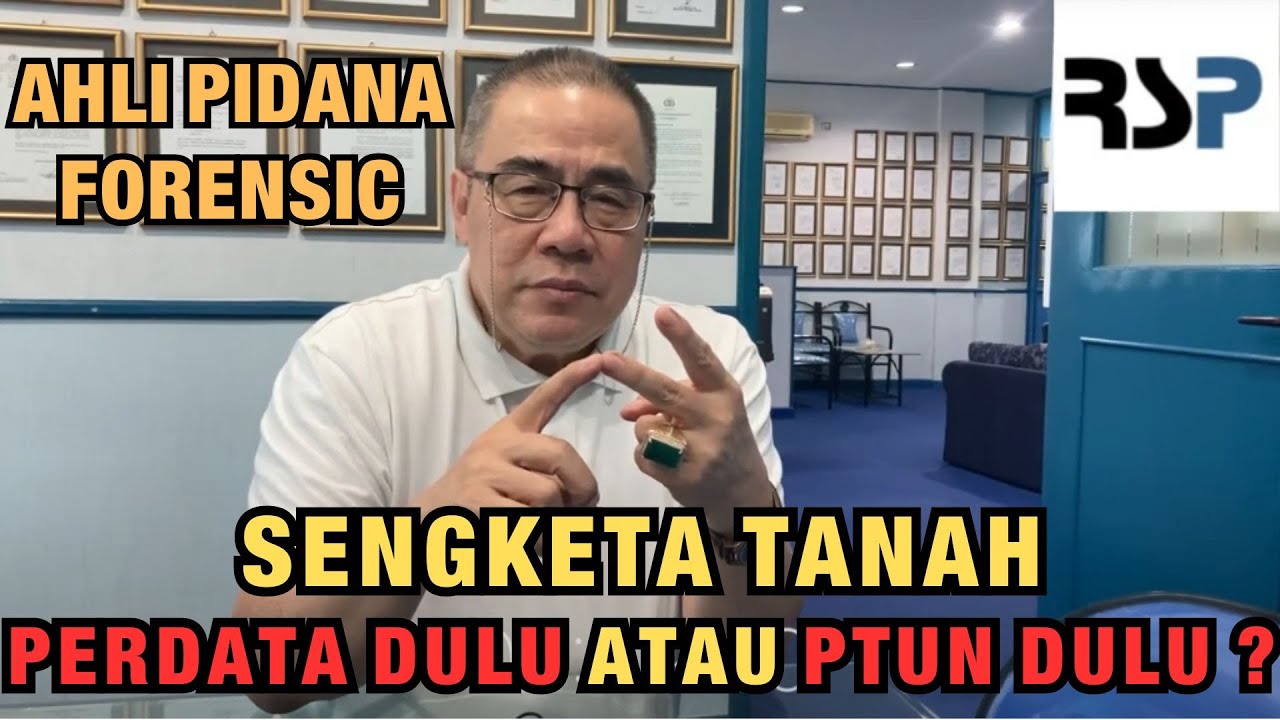 AHLI PIDANA FORENSIC: KALAU ADA SENGKETA TANAH, PERDATA DULU ATAU PTUN DULU ?