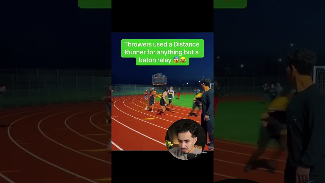 What's going on in this relay race? 😂