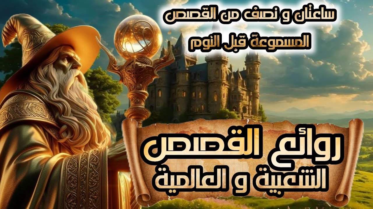 ساعتان و نصف مع أروع القصص المسموعة الشعبية و العالمية،حكايات مسموعة قبل النوم،قصص عربية
