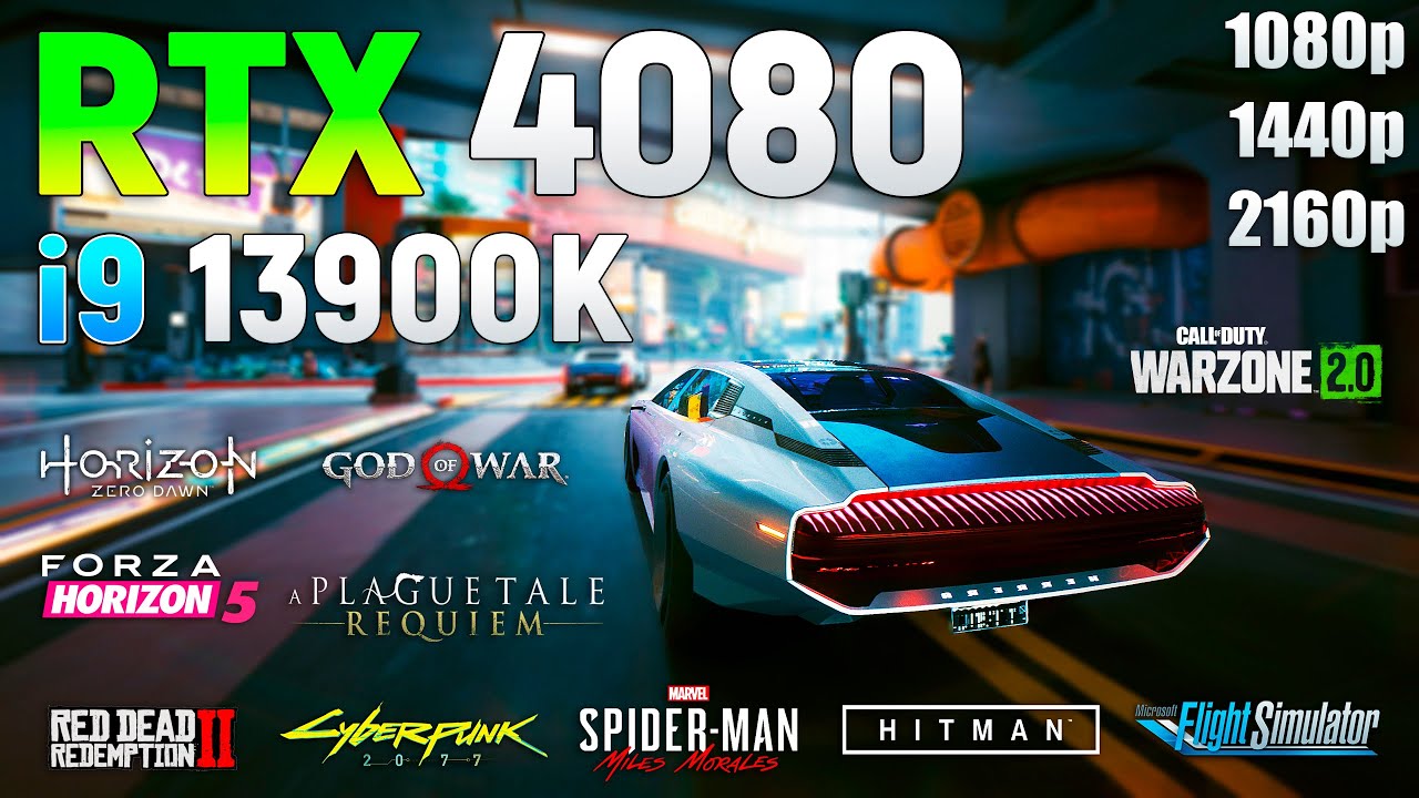GeForce RTX 4080 16GB + i9 13900K - Test in 11 Games l 1080p l 1440p l 4K l