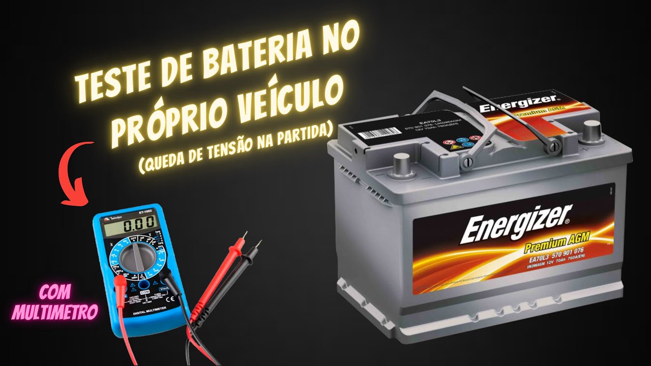 Como fazer teste de bateira no pr&oacute;prio ve&iacute;culo, utilizando mult&iacute;metro