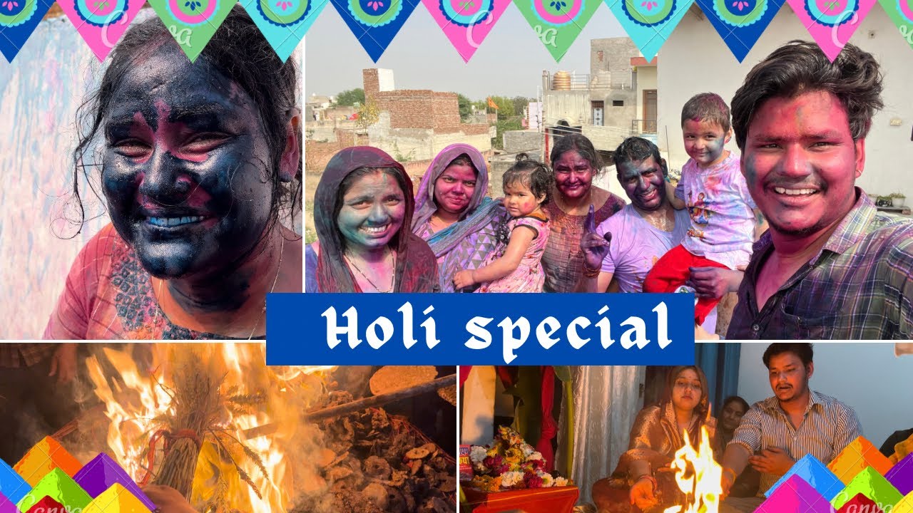 Best Holi Celebration Ever With Family & Friends - 2024 | thebrijwasihardeep | #vlog #familyvlog