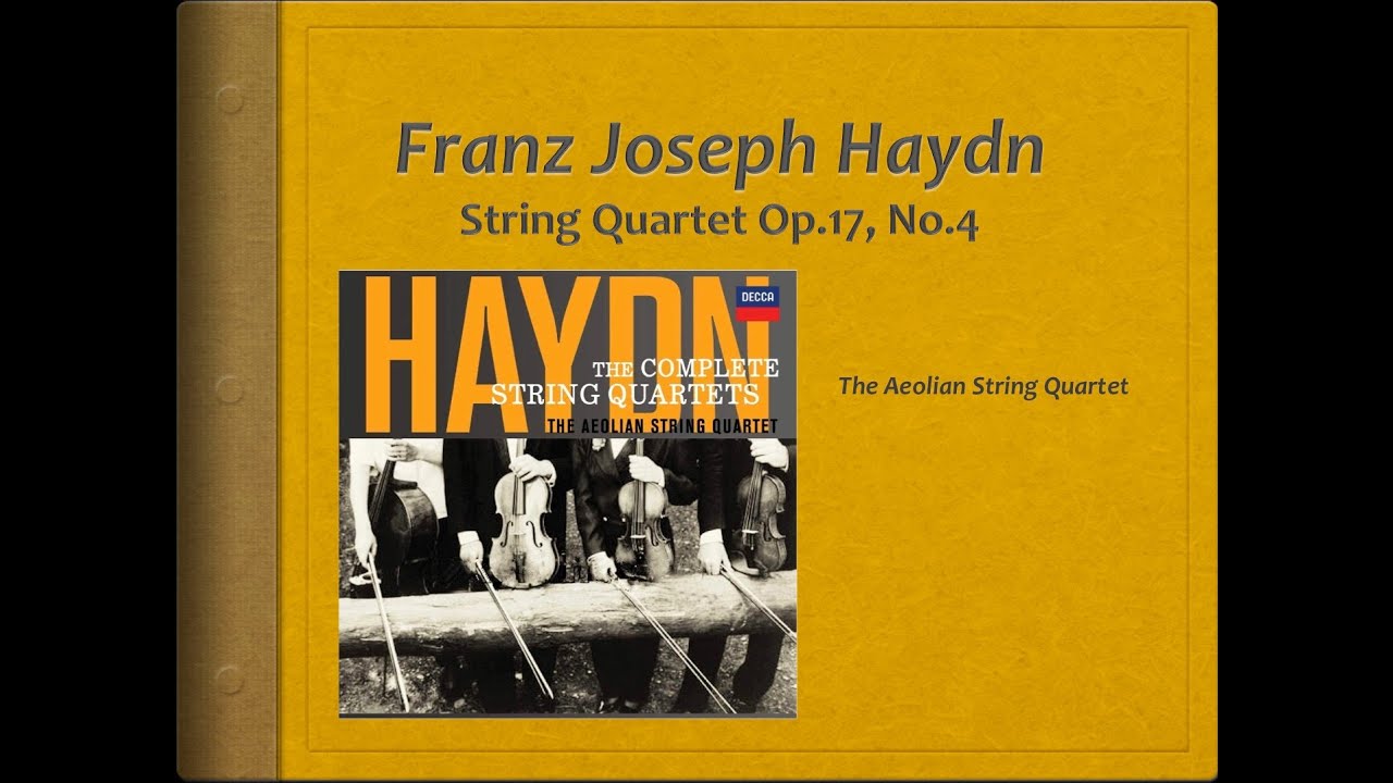Haydn, String Quartet Op 17, no 4 - Video Score . Aeolian Quartet