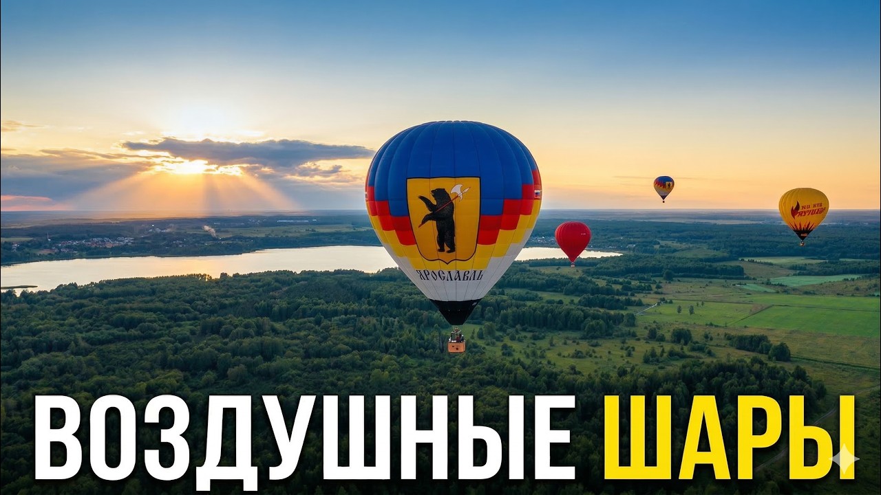 Воздушные шары над Ярославлем: Невероятные виды с высоты!