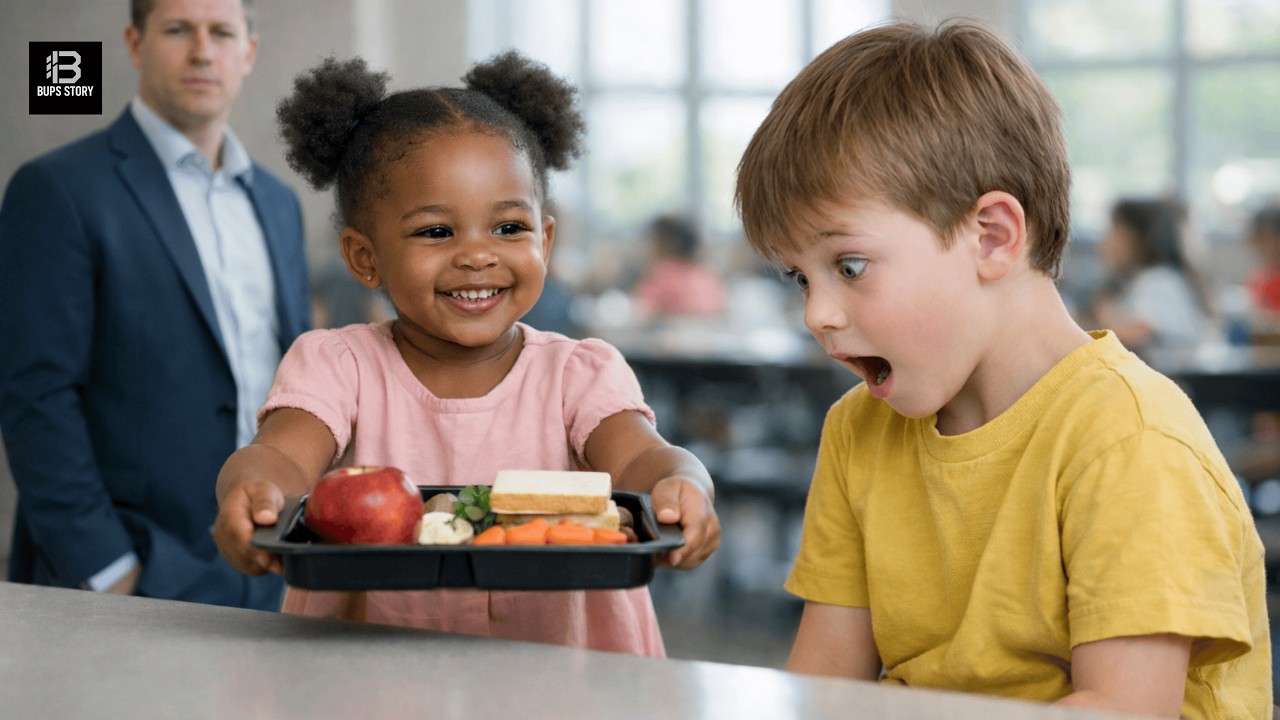A Little Black girl shares her lunch with her classmates – a secret that astonished a billionaire.