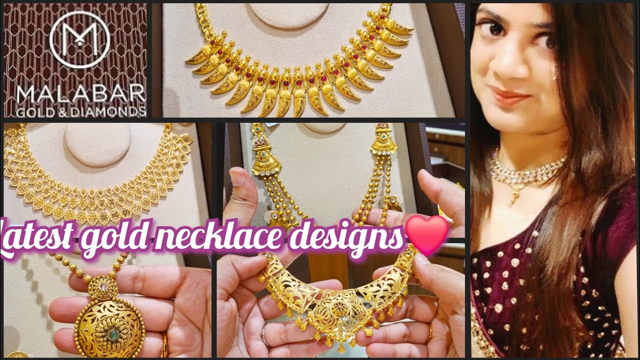 Malabar gold necklace designs with price |Light weight gold necklace designs with price
