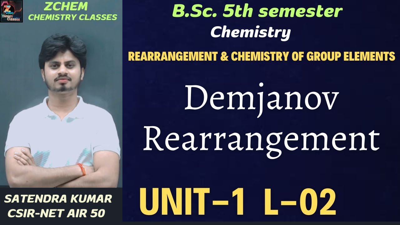 (L2) Demjanov rearrangement reaction || Molecular rearrangements || bsc 5th sem chemistry #chemistry