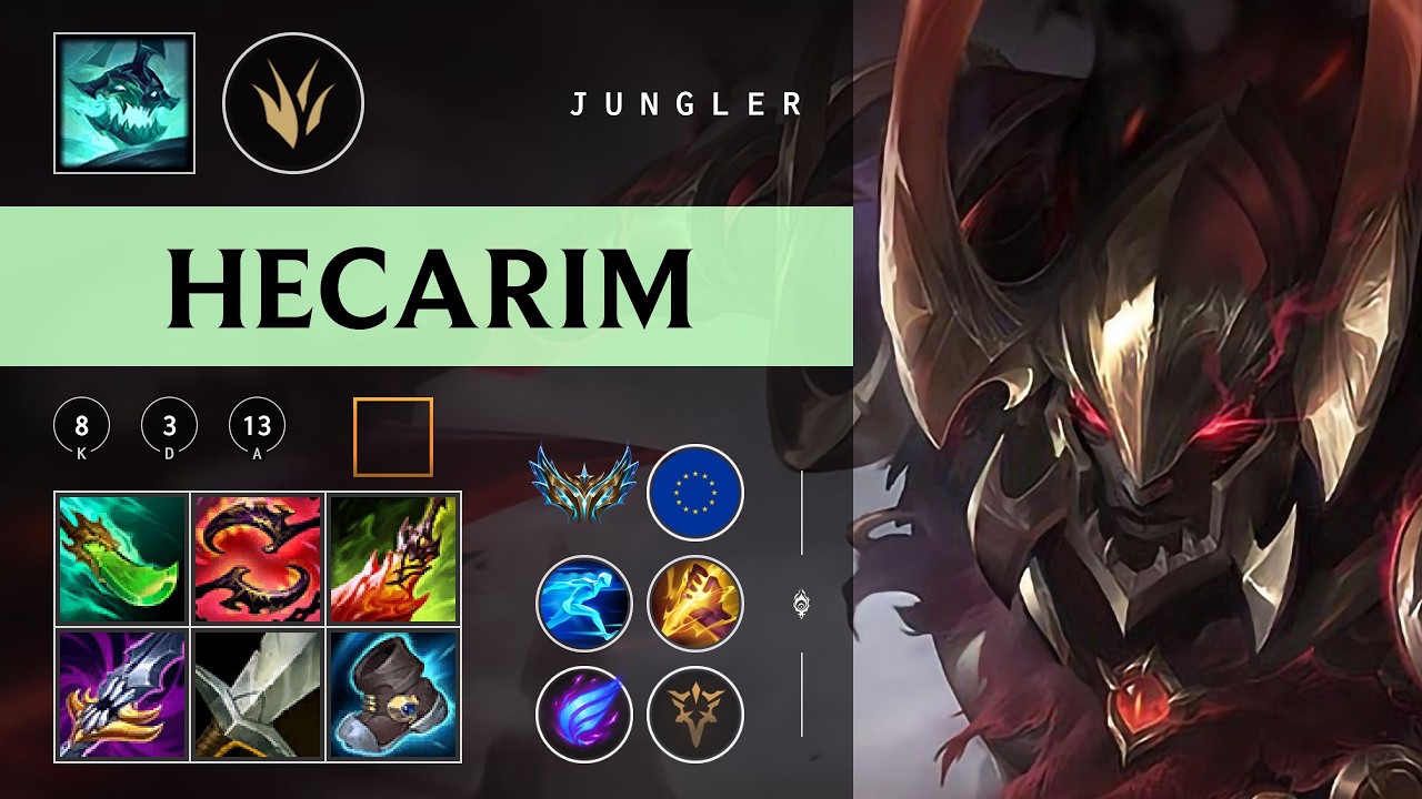 Hecarim Jungle vs Shaco - EUW Challenger Patch 26.03