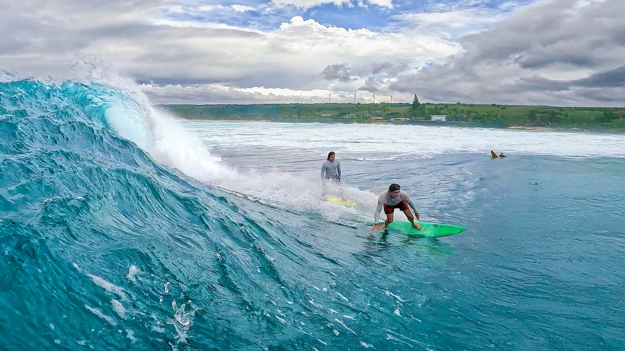 The North Shore Crowd Descends on Firing Lani's | Surfing Pumping Rights | RAW POV