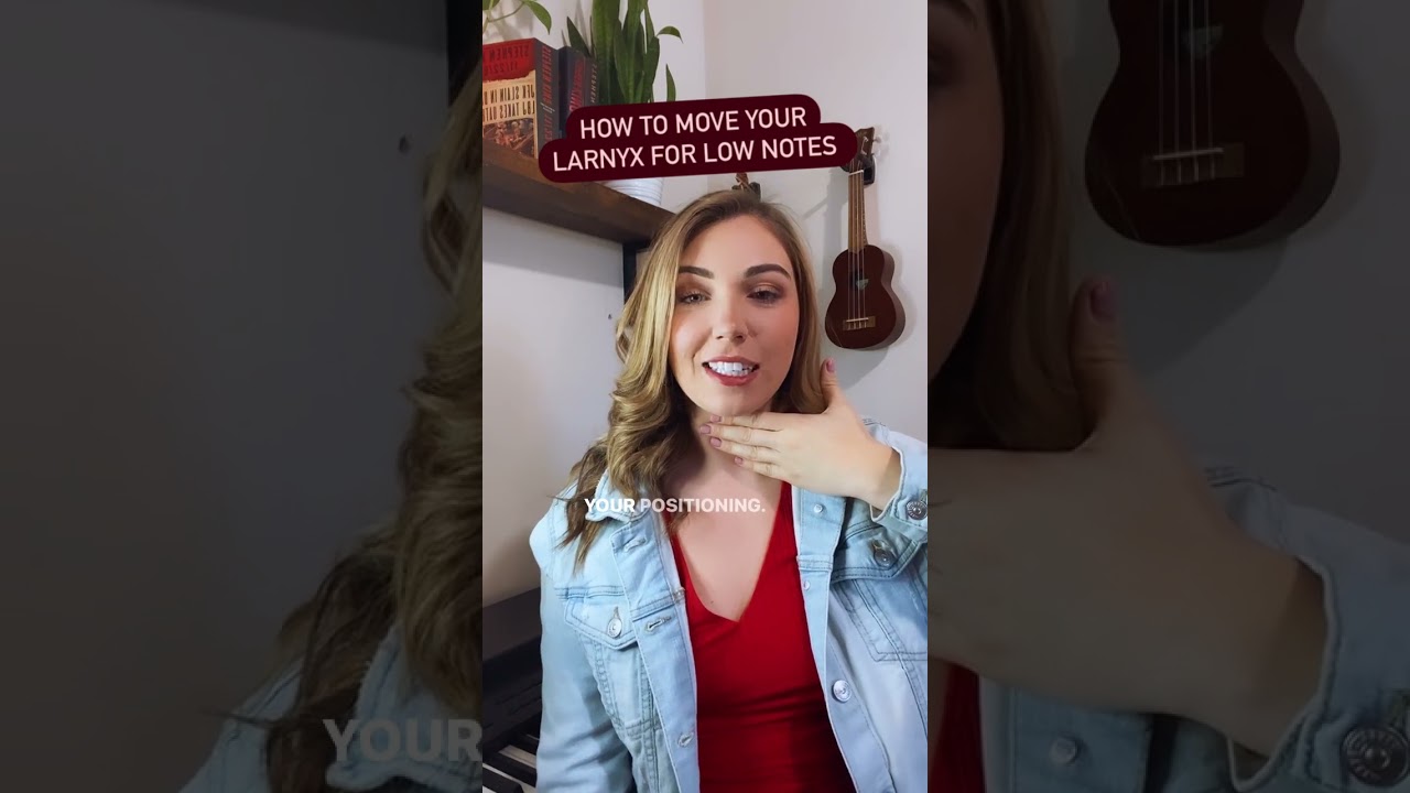 How to move your Larynx to sing low notes