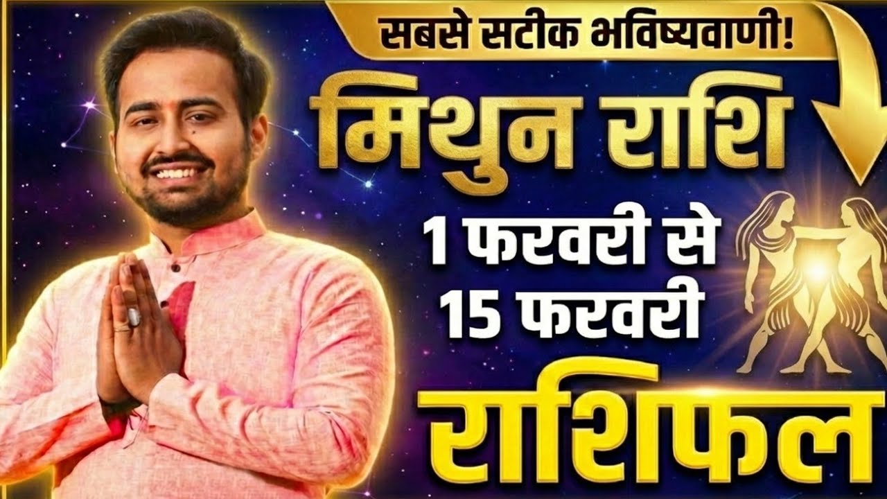 मिथुन राशि (1-15 Feb 2026): बड़ी खुशखबरी और भाग्य का साथ! 🌟 | Gemini Horoscope Feburary 2026