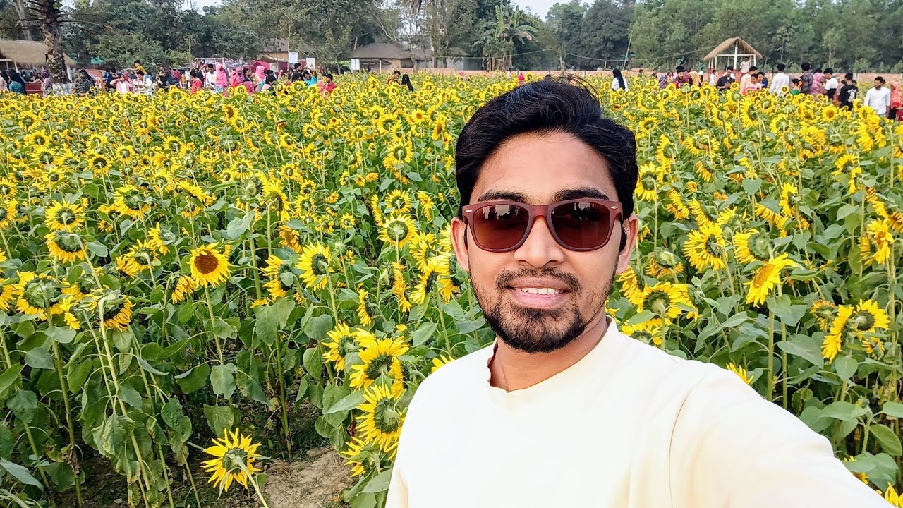 সূর্যমুখী বাগানে ঘুরতে গিয়েছিলাম অনেক সুন্দর জায়গা || YouTube video vlog || Anjon Hasan 