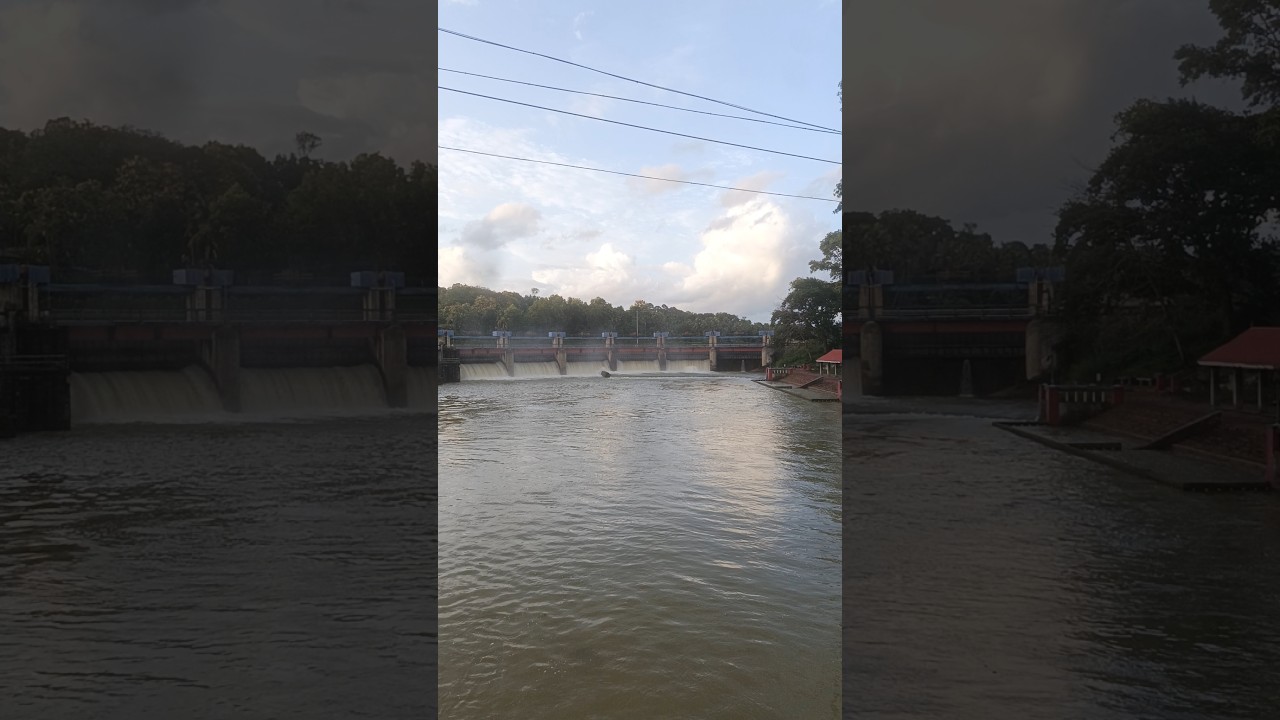 #Aruvikkara#Dam #Trivandrum #KWA #Shutters Open #karamanariver #monsoon #rain#Kerala #shorts#Temple