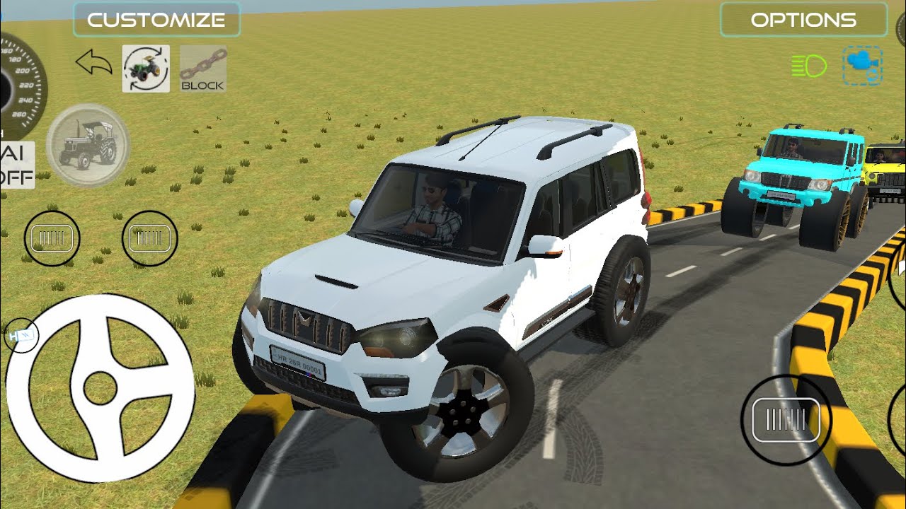 Drive Dumper and Unloading Stone From Dumper Truck in Game#fortuner #4x4#scorpio #thar #gameplay pt5