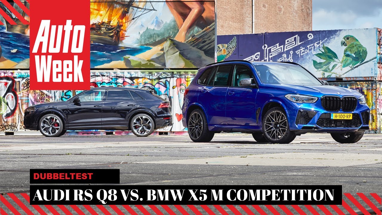 BMW X5 M Competition vs. Audi RS Q8 - AutoWeek Dubbeltest - English subtitles