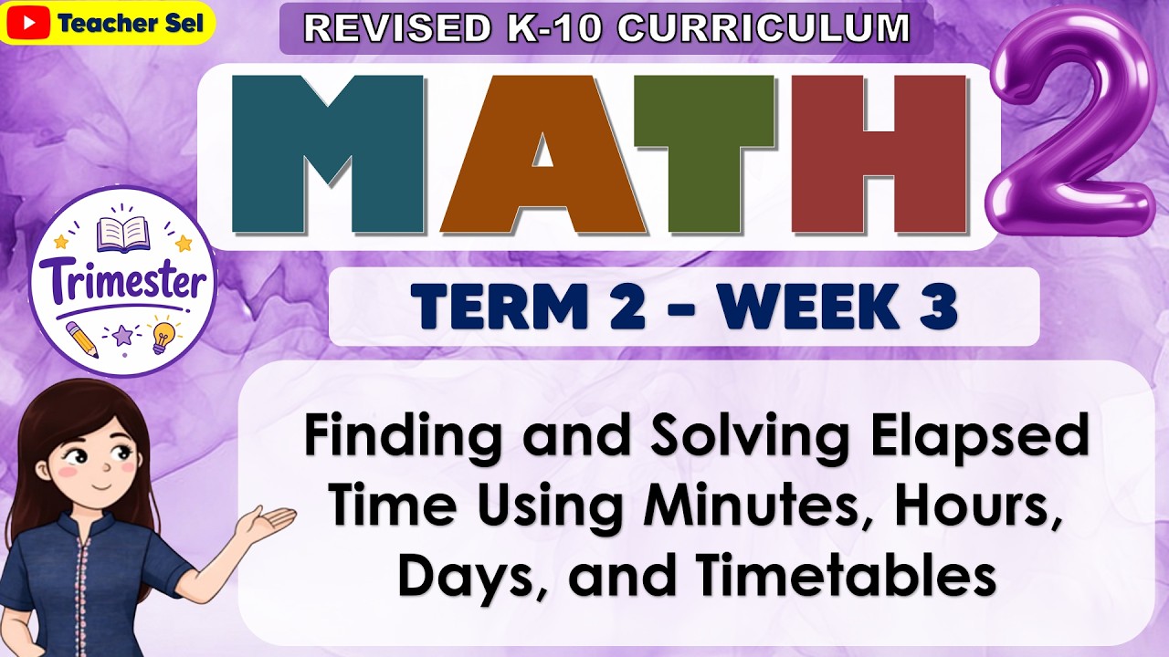 Math 2 Quarter 4 Week 5 Finding and Solving Elapsed Time Using Minutes, Hours, Days, and Timetables
